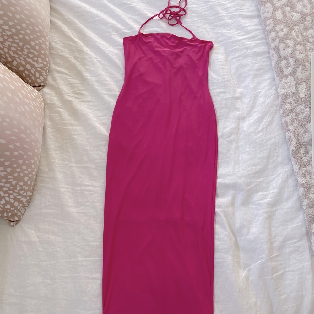 Pink midi size small dress. From forever 21